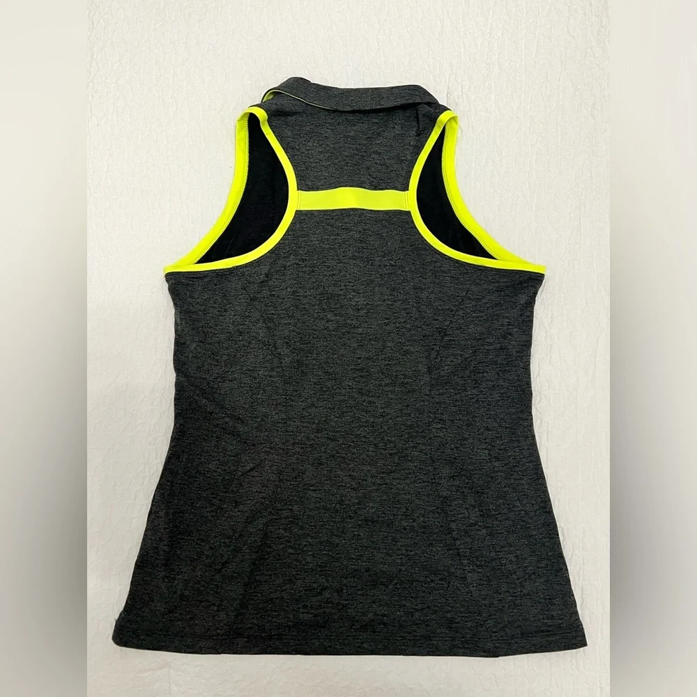 Nike Women’s Golf Polo – Gray with Lime Green Detail (Size L)